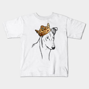 Smooth Collie Dog King Queen Wearing Crown Kids T-Shirt